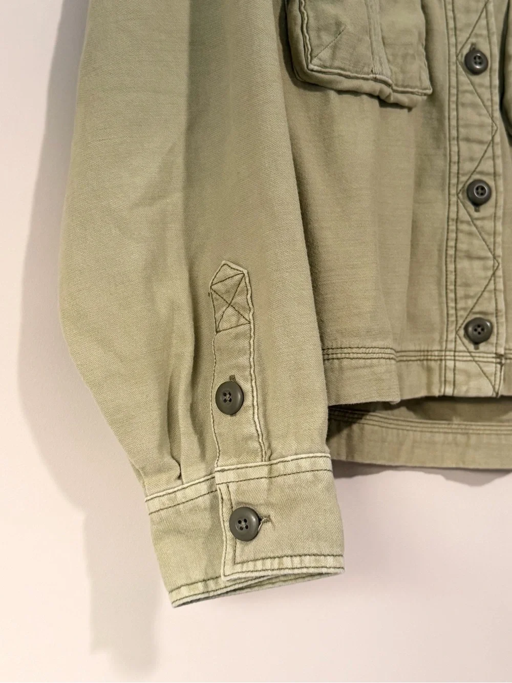 American Eagle Outfitters Olive Green Lightweight Utility Jacket